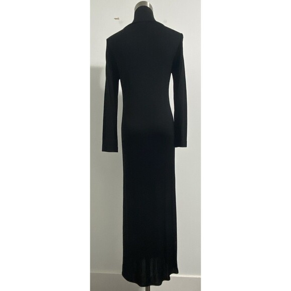 Eileen Fisher Dress Women's Petite S PS Black Viscose Nylon Jersey Lagenlook - Picture 2 of 11